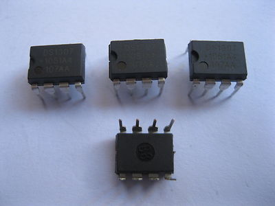 50 pcs DS1307 DIP8 Maxim 64x8 Serial Real-Time Clock IC Transistor
