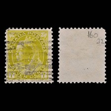 5163 Canada SG160 7c Yellow. 1902. Sc#81 Mi69A Used. C£32