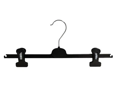 KLEIDERBUEGELSHOP24 Kleiderbügel für Hosen, Clipbügel, Klammerbügel, 40 cm, WSP1, NEU, 50 Stück