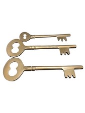 3 Vintage Reproduction Skeleton Keys For Decoration