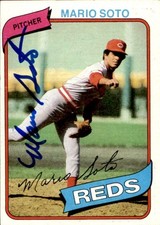 Mario Soto 1980 Topps #622 Cincinnati Reds Autographed Signed Baseball Card