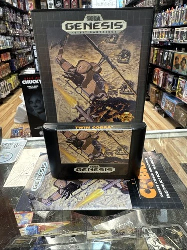 Twin Cobra with Case & Manual (Sega Genesis, Vintage Video game)