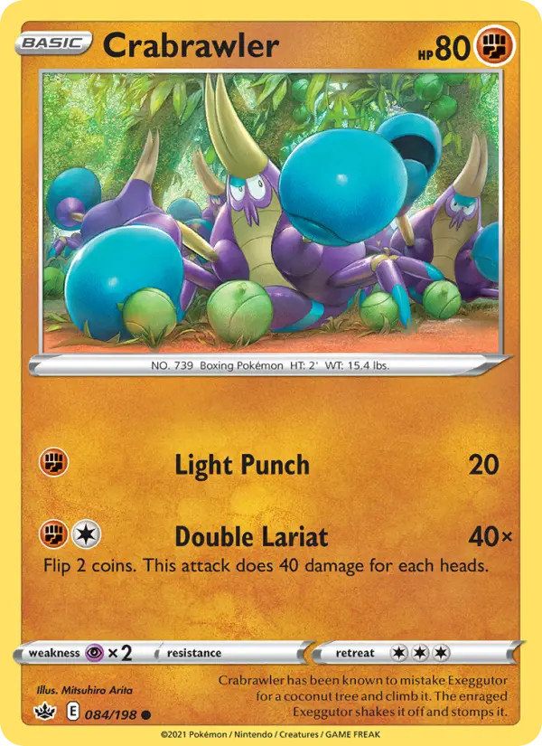 Crabrawler Chilling Reign #84 Pokémon TCG