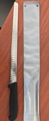 Victorinox 5.4623.30 Granton Edge Flexible Salmon  Knife Stainless Black Handle