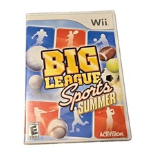 Big League Sports TESTED Nintendo Wii CIB Complete Baseball Football Lacrosse