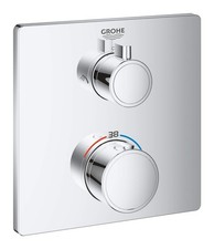 GROHE 24079000 Thermostatic Mixer Shower Set - Silver