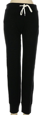 Monrow Supersoft Sporty Mesh Paneled Sweats NEW Tags XS - Black