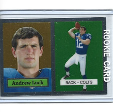 2012 TOPPS CHROME FOOTBALL ANDREW LUCK ROOKIE CARD #1