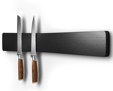 Magnetic Knife Holder for Wall, Acacia Wood Knife Magnetic Strip No Drill Knife