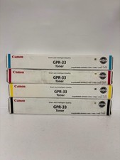 4 New OEM Canon C7055, C7065, C7260, C7270 GPR-33 CMYK Toners
