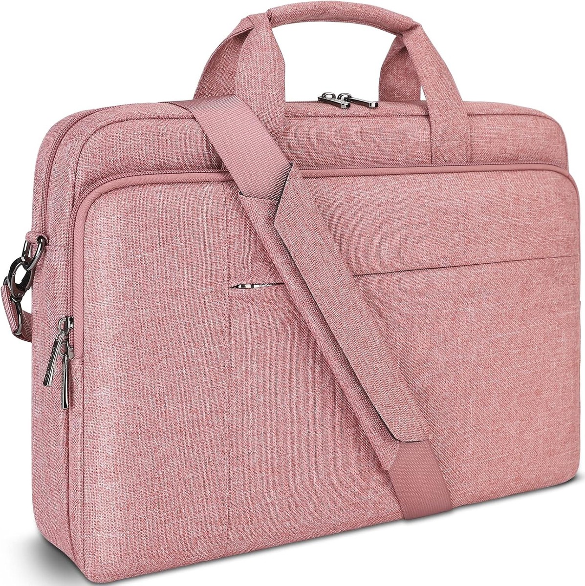 17.3 inch Laptop Messenger Bag Tote Bag for Women for Men, Pink