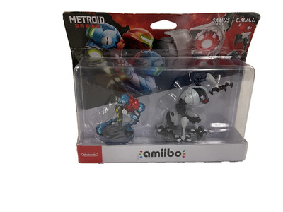 Nintendo amiibo Metroid Dread - Samus and E.M.M.I. Figures (2 Pack Set) NEW