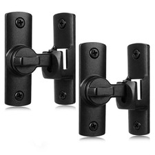 90/180 Degree Barn Door Lock, 2 PCS Sliding Barn Door Latch Zinc Alloy Flip D...