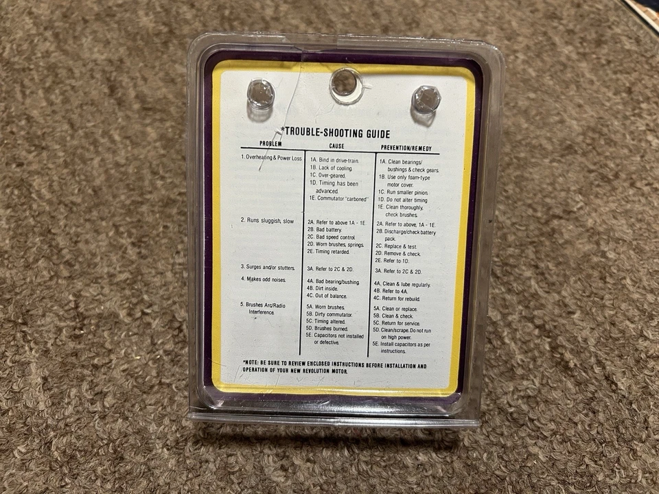 Vintage Team Losi 6101 Revolution Wet Mag II Brushed Modified Motor RC10 Yokomo - Image 4 of 4