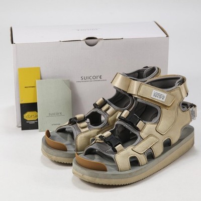 SUICOKE BOAK-V Strap Sandals Beige 27cm Men's Sneakers Excellent Condition Box