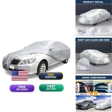 ACROPIX 180T Gray Car Cover Waterproof All - Pack Of 1 fccar221219000939
