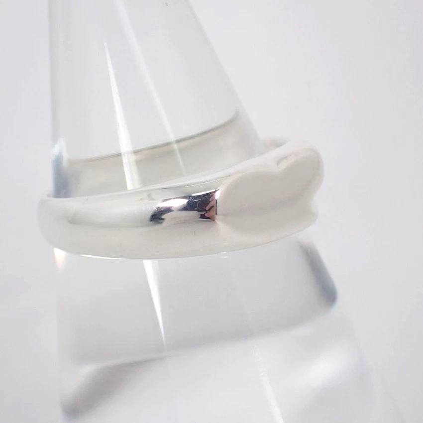 [Usado] Anillo Corazón Sello TIFFANY 925 / EE. UU. Talla 9 / j54-7 Foto 3 de 4