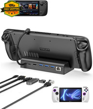 6 In 1 Docking Station For Steam Deck ROG Ally 4K HDMI PD Ethernet USB Hub
