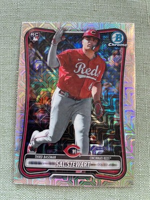 2026 Bowman Chrome Sal Stewart (RC) #6 Mojo Refractor Rookie Cincinnati Reds