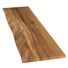 8 Ft. L X 25 In. D Finished Saman Solid Wood Butcher Block Countertop in with Li