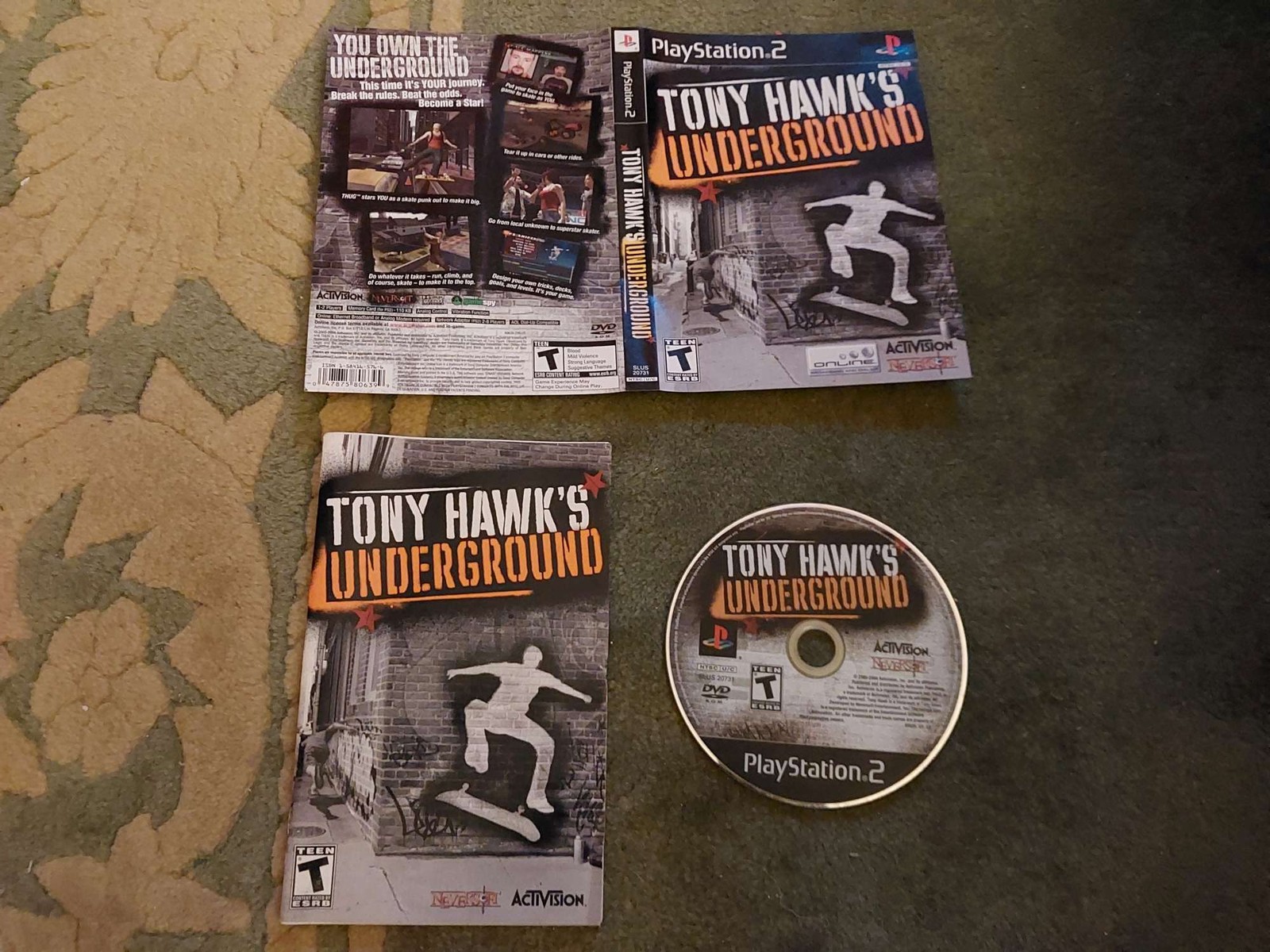 ## PS2 - Tony Hawk's Underground # Sony NTSC UC