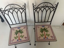 Mosaic Bistro Chairs, Set of 2