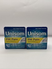 (2) Unisom PM Pain 15 Caplets Each EXP 2026 Free Shipping