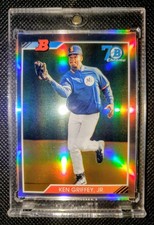 2017 KEN GRIFFEY JR Bowman Chrome RETRO REFRACTOR #92B-KGJ- Rare 1992 SP MINT+