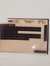 Kawasaki Z 750 P3 4 5 GT `84 85 Jan 1987 Micro-fich Parts Catalog Film