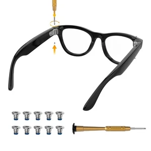 10 PCS Vis + tournevis DIY Ensemble d'outils de réparation pour lunettes intelligentes Ray-Ban Meta