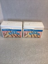 Fisher Price Play Food Fun Ice Cream Box Treat 1989 Lot