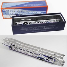 Remolque - Portacarros para 10 coches - blanco/azul - GCD 1:64