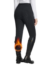 Women's Winter Riding Pants Full Seat Breeches Fleece Horse Equestrian Tights...