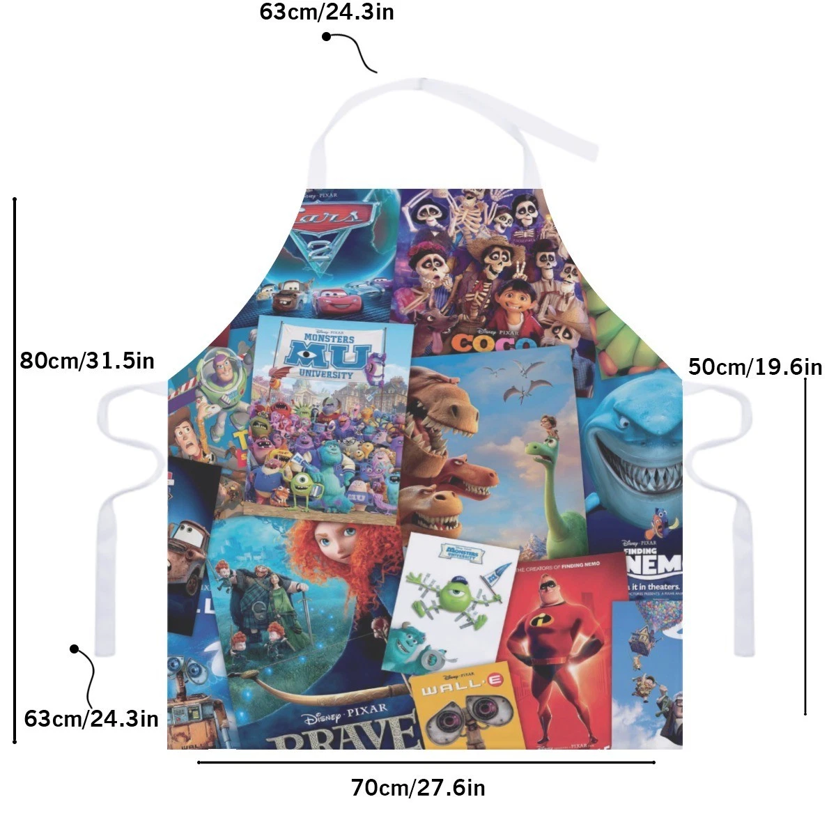 Disney Pixar's Collage Kitchen Aprons