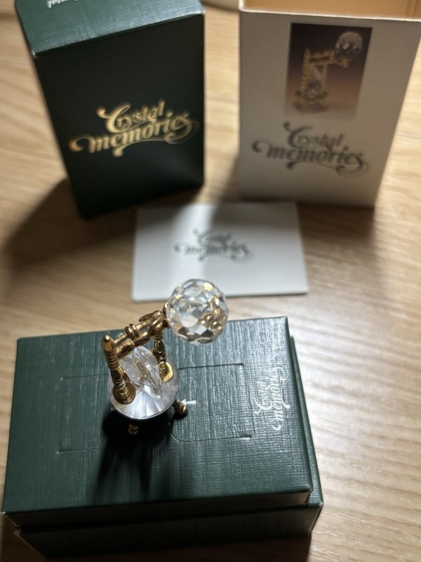 Swarovski Figurine Crystal Memories -Spinning Wheel Gold 182169