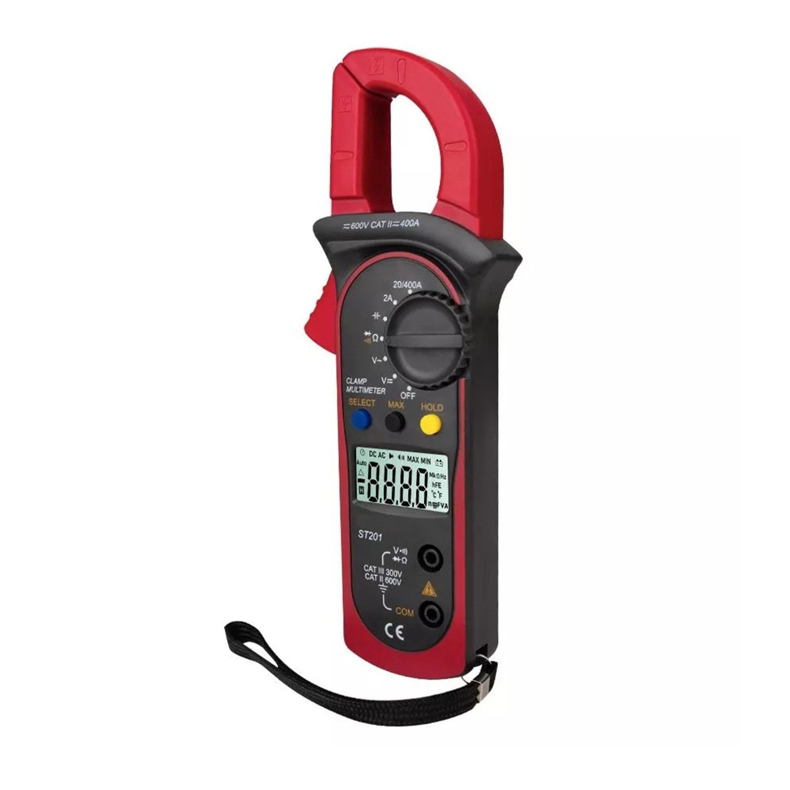 Digital Clamp Multimeter High Power Test For Factories - Red