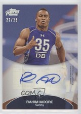 2011 Topps Prime Silver Rainbow Rookie Auto 22/25 Rahim Moore #51 Auto 0m0