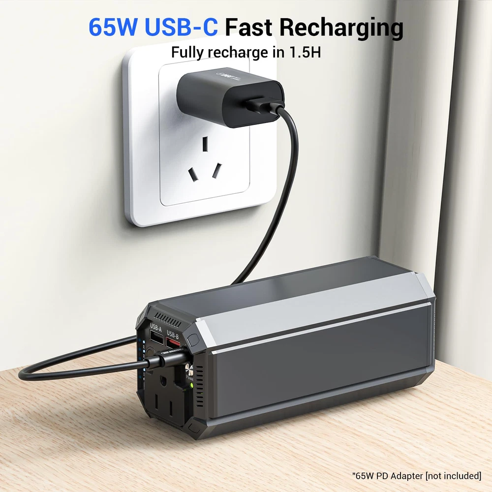 100W AC Power Bank – 98Wh Portable Laptop Charger with 27000mAh Capacity