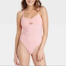 NWT Colsie Pink Soft Thong Bodysuit Size Small S