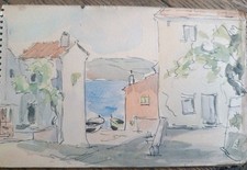 Carnet de croquis - Saint Tropez, Cogolin, Sainte Maxime..- aquarelles...  1940