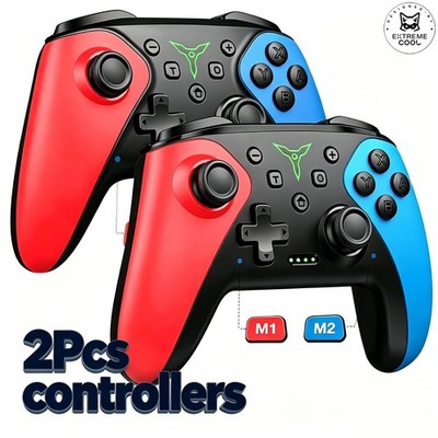 2 Stück für Switch 2/OLED Konsole,iOS,Wireless Pro Controller Switch Controller