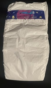Luvs Vintage Plastic Diaper Barney Print Size 5 PRESTiGE CONDITION (1999)