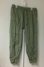 NWOT Women's Gap Elastic Twill Jogger Size Large Green Drawstring Pockets