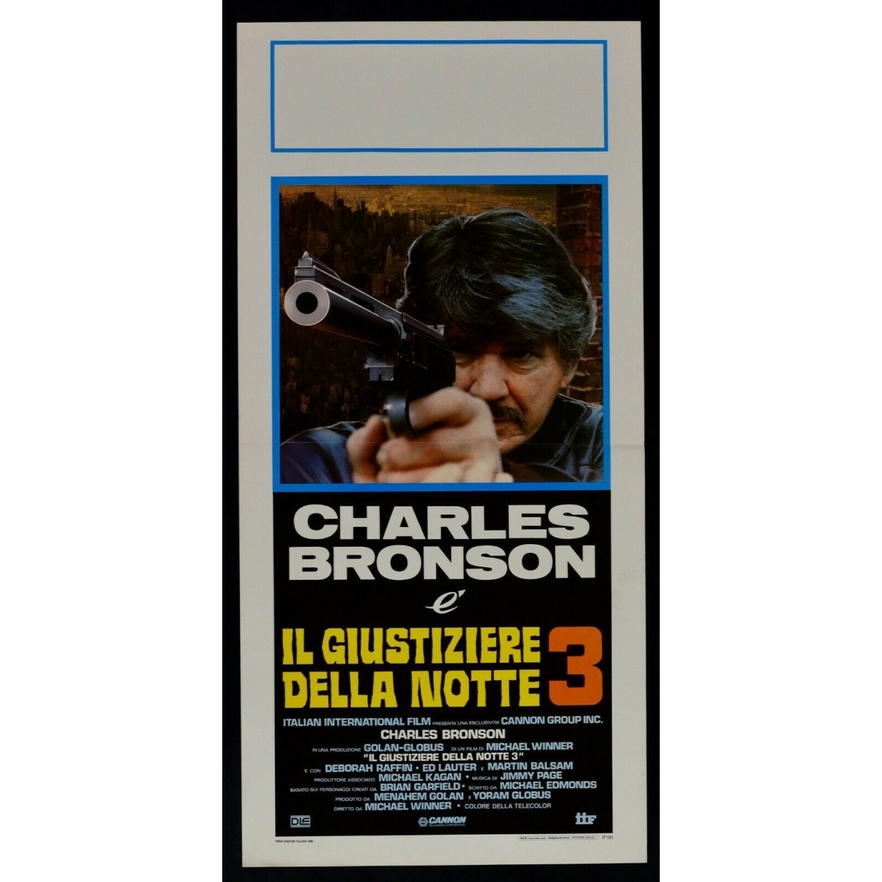 Locandina originale film Il giustiziere della notte 3 (1985) - Regia di Michael Winner