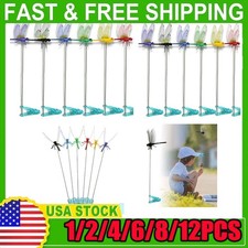 1/2/4/6/8/12Pcs Fake Dragonfly Clips Clip on Dragonfly for Outdoors 2026 New
