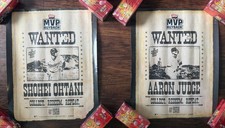 VERY RARE TOPPS OFFICIAL WANTED PERSON BUYBACK POSTER AARON JUDGE OHTANI L@@K