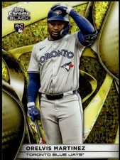 2025 Topps Chrome Black #88 Orelvis Martinez Gold Mini-Diamond Rookie #/50