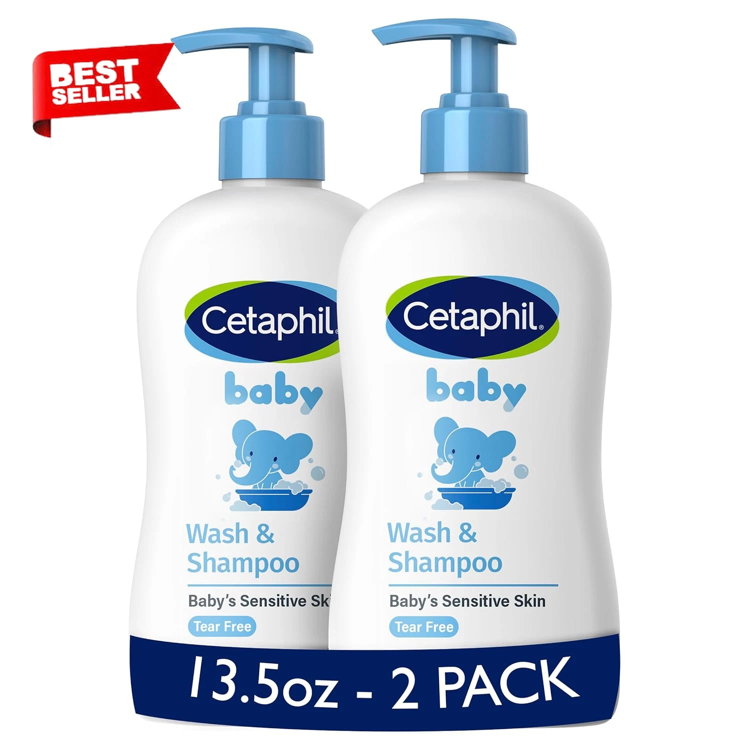 Baby Wash & Shampoo, 13.5Oz, 2 Pack, Hypoallergenic, for Everyday Use, Soap Free
Opens in a new wind