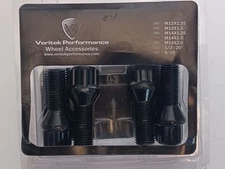 (QTY 4) Veritek Performance 14x1.5mm Factory Style Lug Nuts 1.80” Black hex