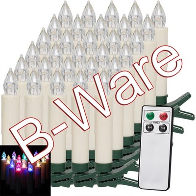 Produktbild von B-Ware 30er Set LED Weihnachtsbaumkerzen Mit Fernbedienung - Warm Weiß